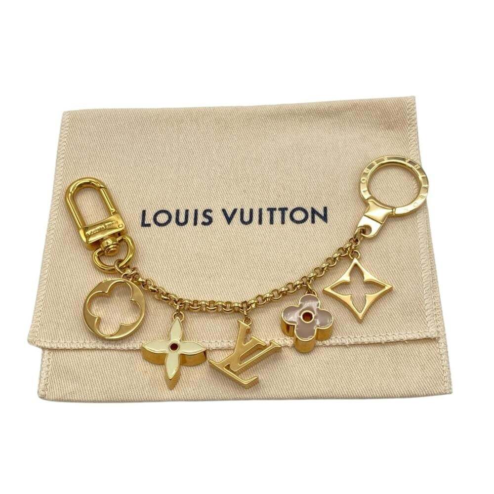 Louis Vuitton Fleur de Monogram Keychain M65111 Gold - Picture 7 of 7